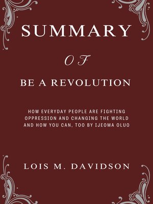 cover image of Summary of Be a Revolution